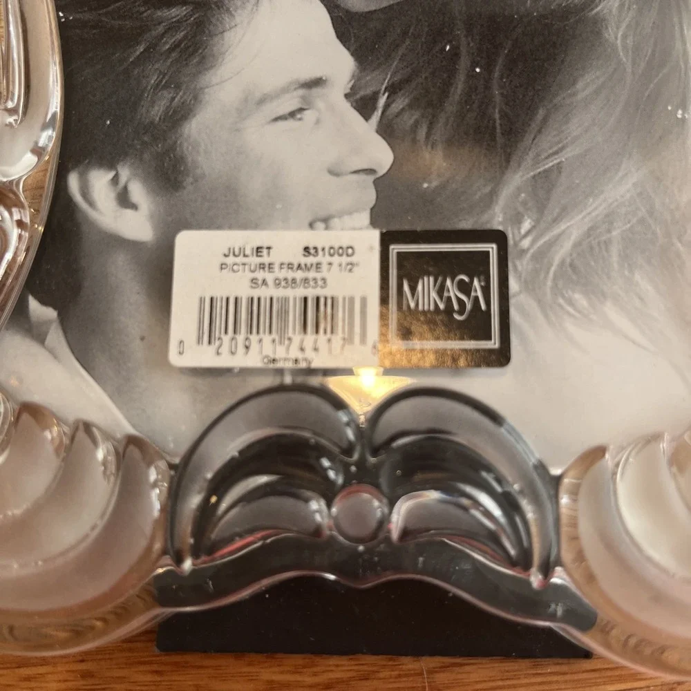 MIKASA Heavy GlassPicture Photo Frame Juliet Heart‎ Germany Wedding Gift